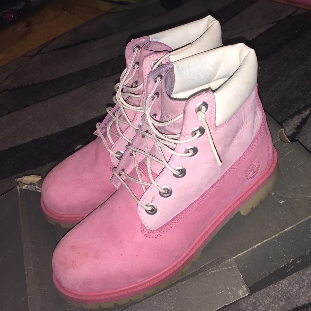 Pink Timberlands